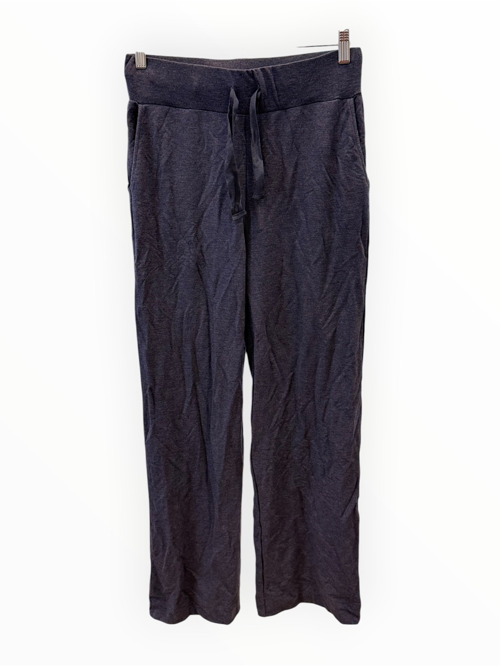 Majestic Filatures French Terry Wide Leg Drawstring Pants - Blue Denim